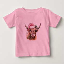 Weihnachten der Hügelkuh Baby T-shirt