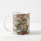 Weihnachten der Katze von Siamesen in Floristen th Kaffeetasse (Links)