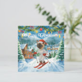 Weihnachten der Katze Weihnachtsmann Siamese Katze (Stehend Vorderseite)