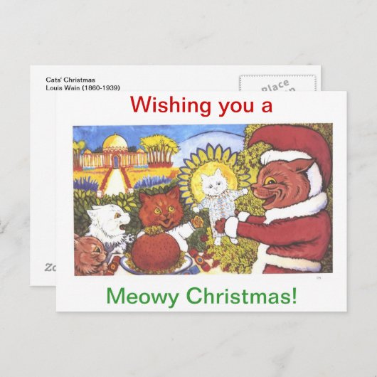 Weihnachten der Katzen von Louis Wain (Vorne/Hinten)