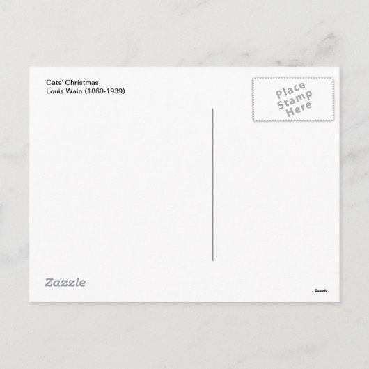 Weihnachten der Katzen von Louis Wain (Rückseite)