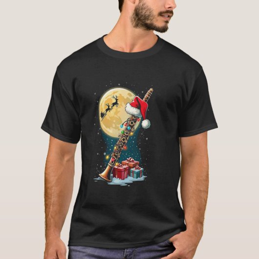 Weihnachten der Klarinette T-Shirt (Vorderseite)