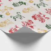 Weihnachten Der kleine Helfer Elfspass des Weihnac Geschenkpapier (Ecke)