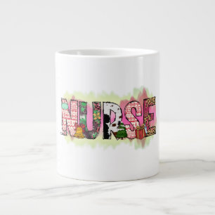 Weihnachten der Krankenschwester Jumbo-Tasse