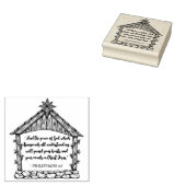 Weihnachten der Krippe mit dem Custom Bible Verse Gummistempel (Stempel)