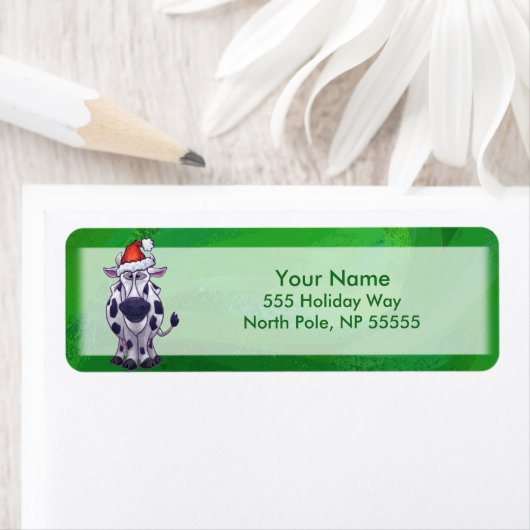 Weihnachten der Kuh auf Grün (Insitu)