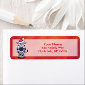 Weihnachten der Kuh auf Rot (Insitu)