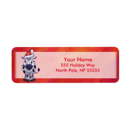 Weihnachten der Kuh auf Rot (Vorne)