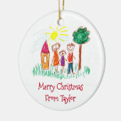 Weihnachten der Künste Ihres Kindes Keramik Ornament (Links)