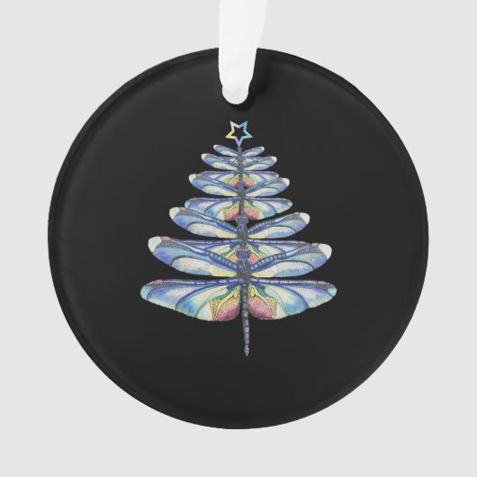 Weihnachten der Libellen Ornament (Vorderseite)