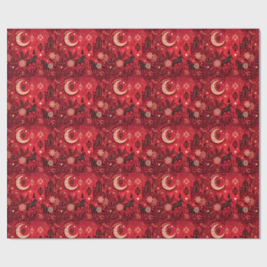 Weihnachten der Liebe: Ein spanischer Romantik Geschenkpapier (Flach)