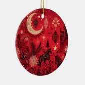 Weihnachten der Liebe: Ein spanischer Romantik Keramik Ornament (Rechts)