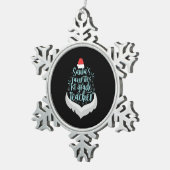 Weihnachten: Der Lieblings-Lehrer der ersten Klass Schneeflocken Zinn-Ornament (Rechts)
