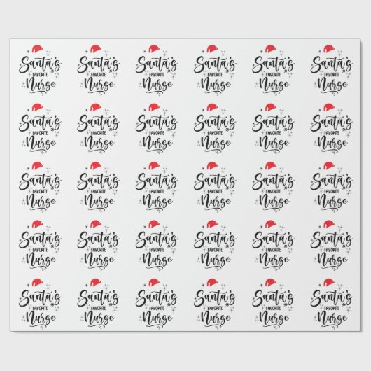 Weihnachten der Lieblingsnacht des Weihnachtsmanns Geschenkpapier (Flach)