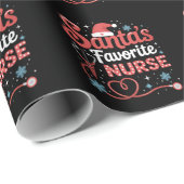 Weihnachten der Lieblingsnacht des Weihnachtsmanns Geschenkpapier (Rolleneckpunkt)