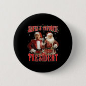 Weihnachten: Der Lieblingspräsident Trump P Button (Vorderseite)