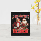 Weihnachten: Der Lieblingspräsident Trump P Karte (Gelbe Blume)