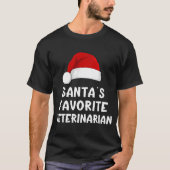 Weihnachten Der Lieblingstierarzt des Weihnachtsma T-Shirt (Vorderseite)
