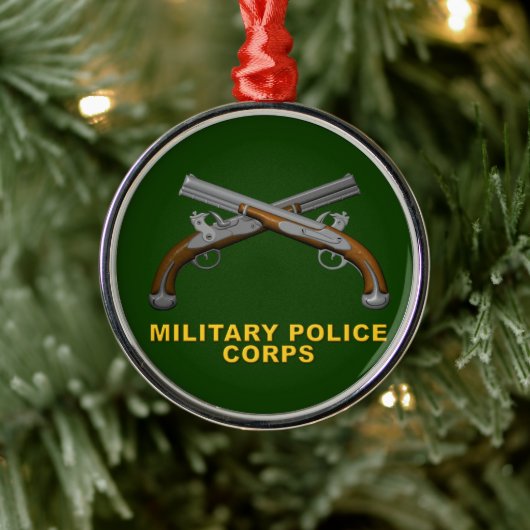 Weihnachten der Militärpolizei Ornament Aus Metall (Baum)