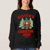 Weihnachten der personalisierten Schwester Sweatshirt (Vorderseite)