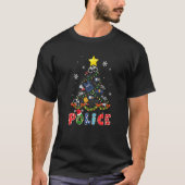 Weihnachten der Polizei Pajamas Frauen Männer Kind T-Shirt (Vorderseite)