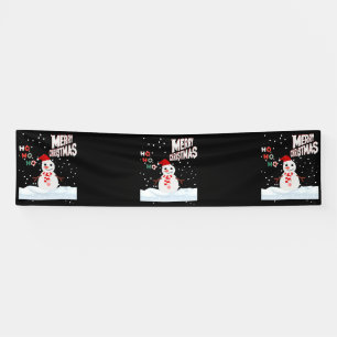 Weihnachten Der Schneemann 2,5x10 Vinyl Banner