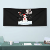 Weihnachten Der Schneemann 2,5x6 Vinyl Banner (Messe)