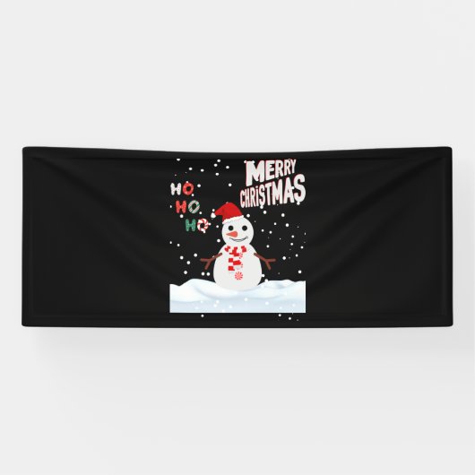 Weihnachten Der Schneemann 2,5x6 Vinyl Banner (Horizontal)