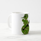 Weihnachten der Schneemannsarmee Kaffeetasse (Vorderseite Links)