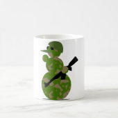 Weihnachten der Schneemannsarmee Kaffeetasse (Mittel)