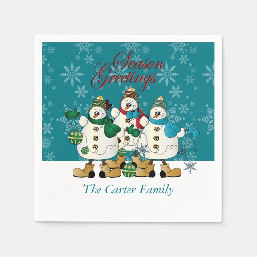 Weihnachten der serviette (Vorderseite)