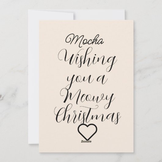 Weihnachten der Siamkatze (Rückseite)