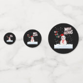Weihnachten Der Snowman Table Confetti Konfetti (Vorderseiten)