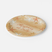 Weihnachten der Sterne im Juli Pappteller (Schrägansicht)