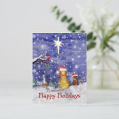 Weihnachten der Tiere - Aquarellbilder (Stehend Vorderseite)