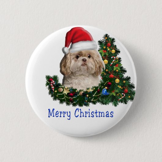 Weihnachten der Tiere Button (Vorderseite)