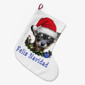 Weihnachten der Tiere Großer Weihnachtsstrumpf (Vorderansicht (hängend))