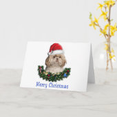 Weihnachten der Tiere Karte (Gelbe Blume)