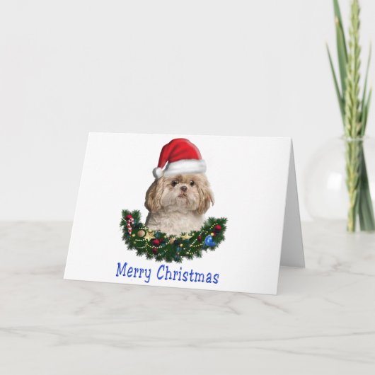 Weihnachten der Tiere Karte (Vorderseite)