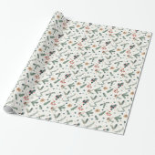 Weihnachten der Vintagen Überraschung Geschenkpapier (Ungerollt)