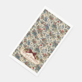 Weihnachten der Waldvögel Serviette (Ecke)