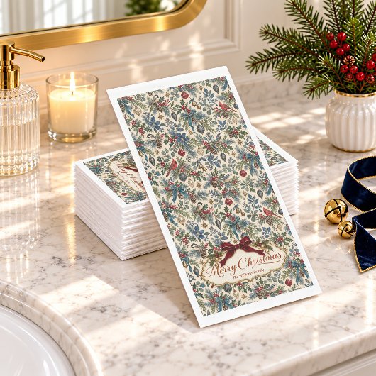Weihnachten der Waldvögel Serviette