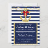 Weihnachten der Weihnachtsfeier der Nautic Yacht C Einladung (Vorderseite)