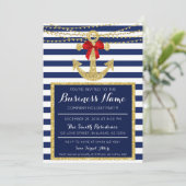 Weihnachten der Weihnachtsfeier der Nautic Yacht C Einladung (Stehend Vorderseite)