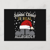 Weihnachten - Der Weihnachtsmann ist angeblich ech Postkarte (Vorderseite)