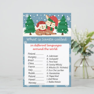 Weihnachten der Wintertiere rund um das Weltspiel