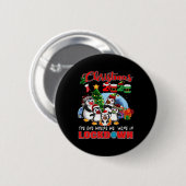 Weihnachten der, wo wir in Lockdown Pingui waren Button (Vorne & Hinten)