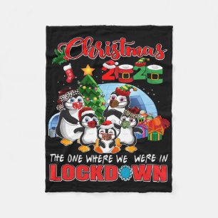 Weihnachten der, wo wir in Lockdown Pingui waren Fleecedecke