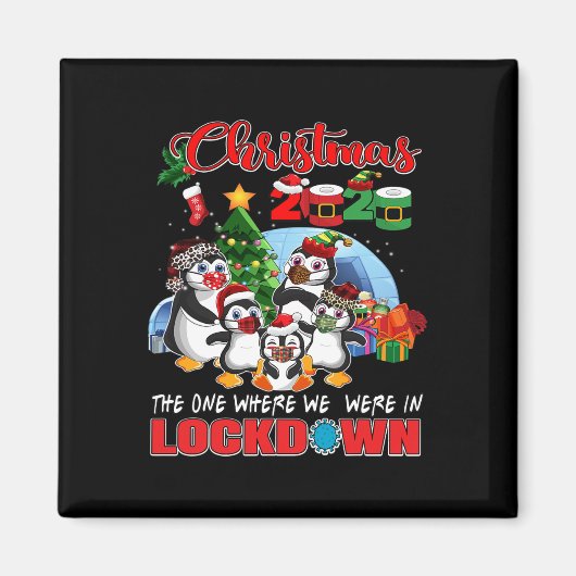 Weihnachten der, wo wir in Lockdown Pingui waren Magnet (Vorne)