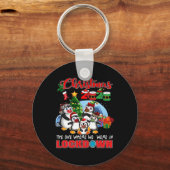 Weihnachten der, wo wir in Lockdown Pingui waren Schlüsselanhänger (Vorderseite)